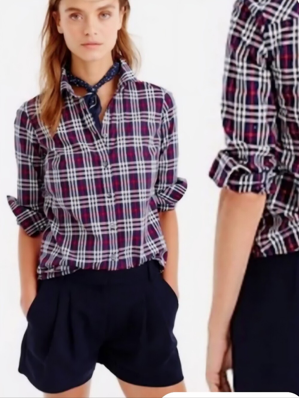 J. Crew Womens Dressy Pleated Shorts Navy Blue Crepe Tailored Style Size 2